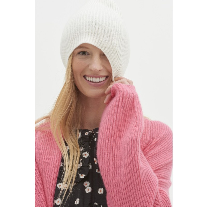 Thumbnail of Cashmere Beanie In Snow image