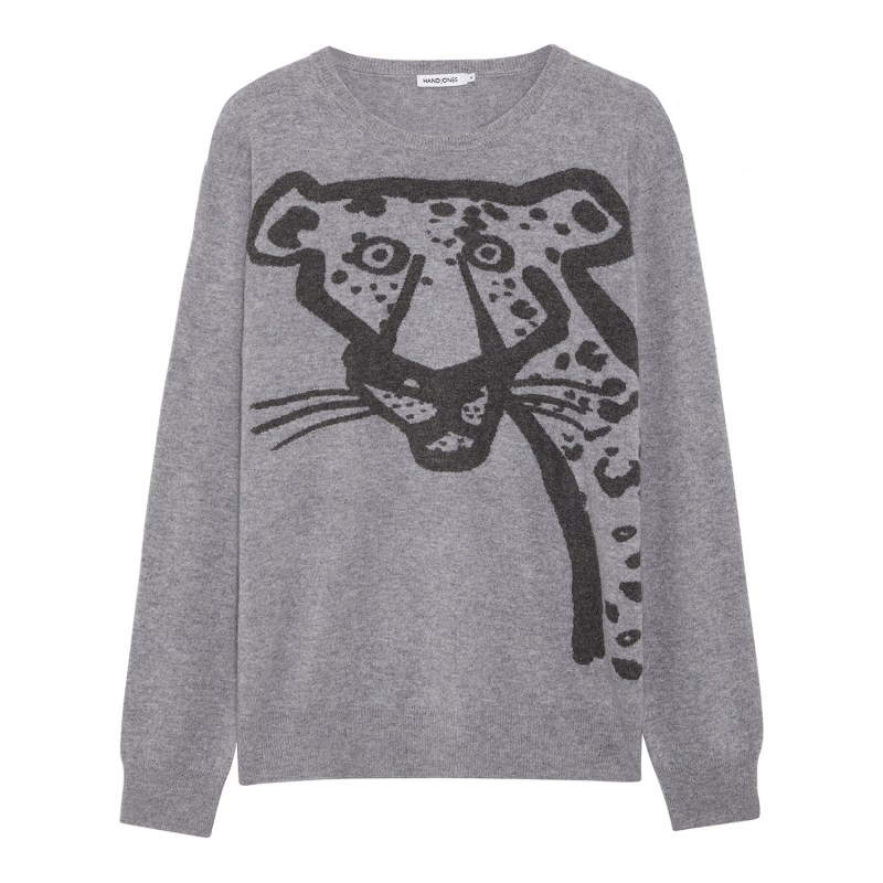 Leopard cashmere sweater store
