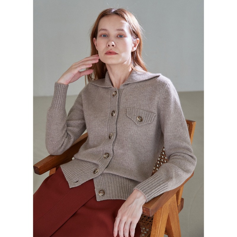 Open cashmere cardigan 2025