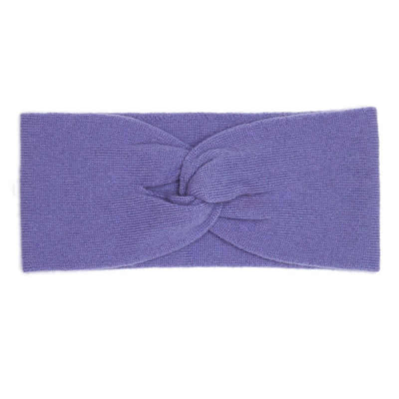 Thumbnail of Cashmere Twisted Front Headband - Purple image