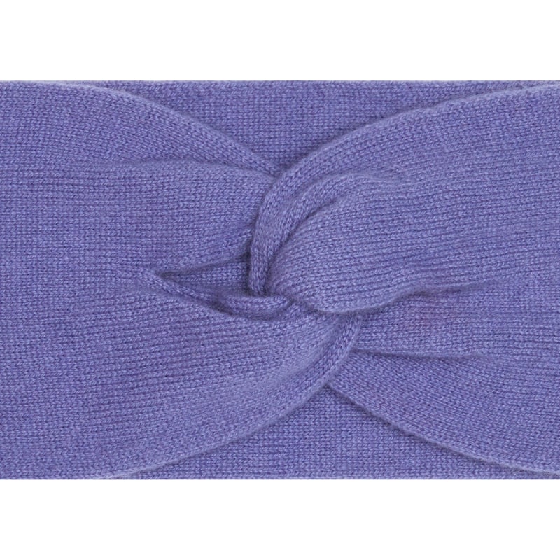 Thumbnail of Cashmere Twisted Front Headband - Purple image