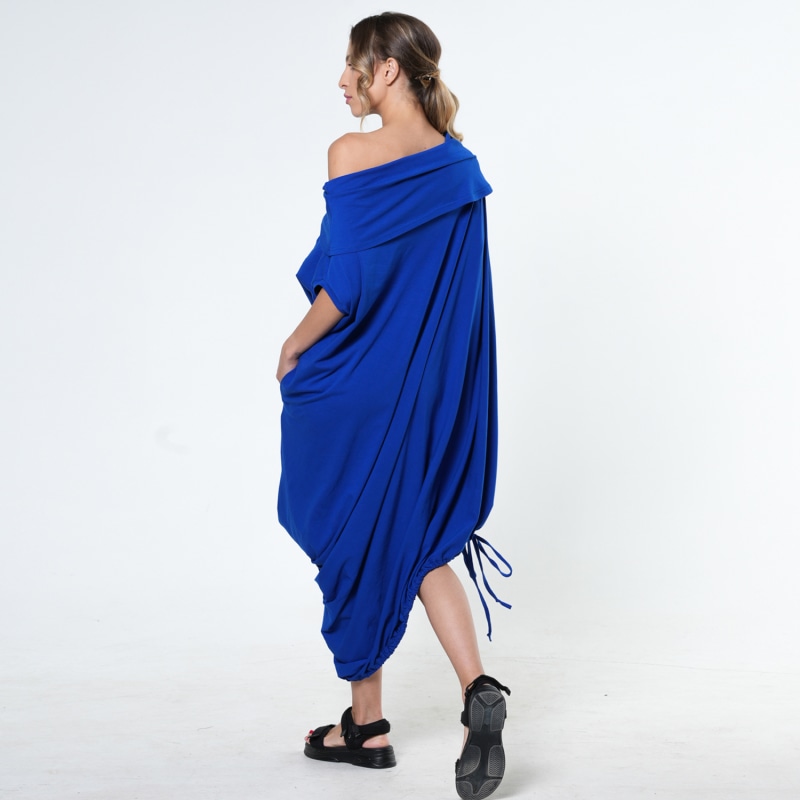 Cobalt blue casual dress clearance