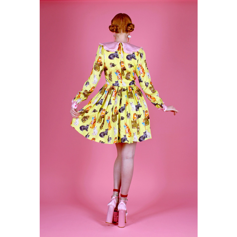 Thumbnail of Cattitude Yellow Angelette Dress image