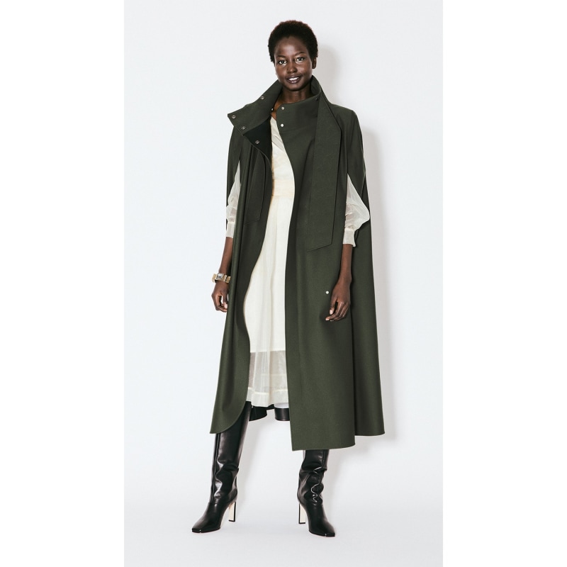 Thumbnail of The Sainte - Solid Olive - Weatherproof - Cape image