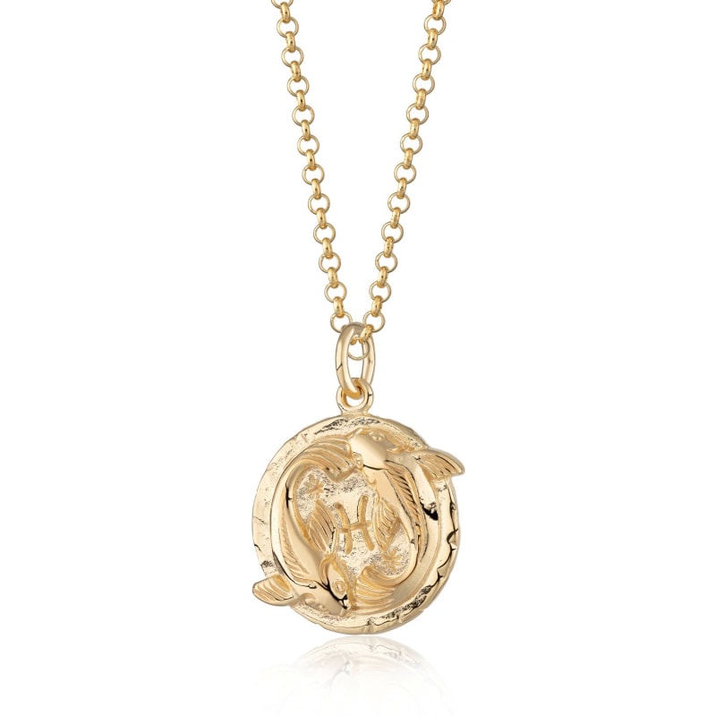 Pisces necklace gold hotsell