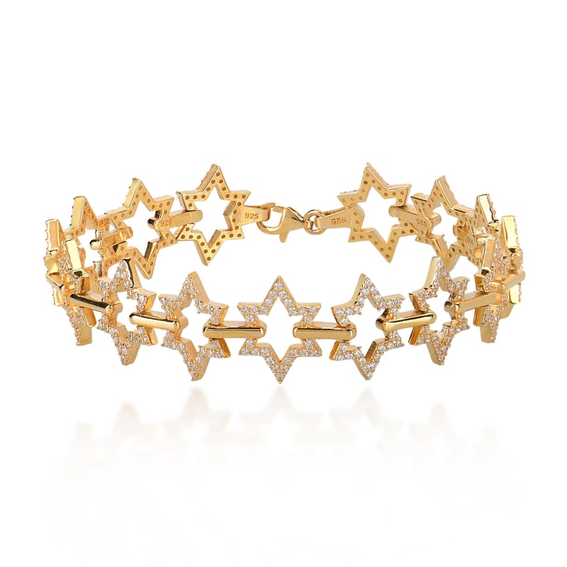 Gold Multicolor Star Bracelet, BY EDA DOGAN