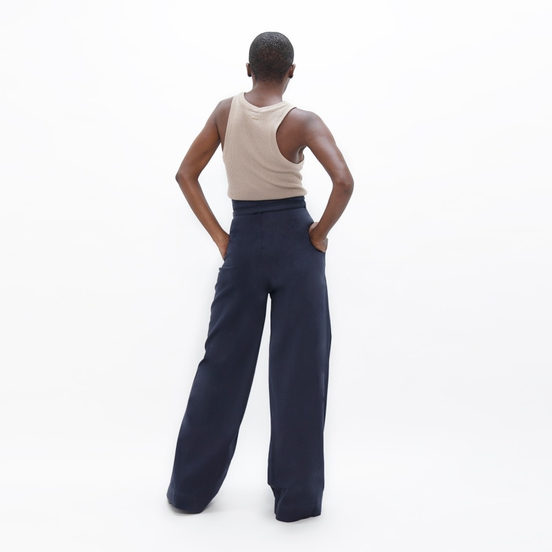 Thumbnail of Florence Organic Cotton Twill Pants In Summer Night Blue image