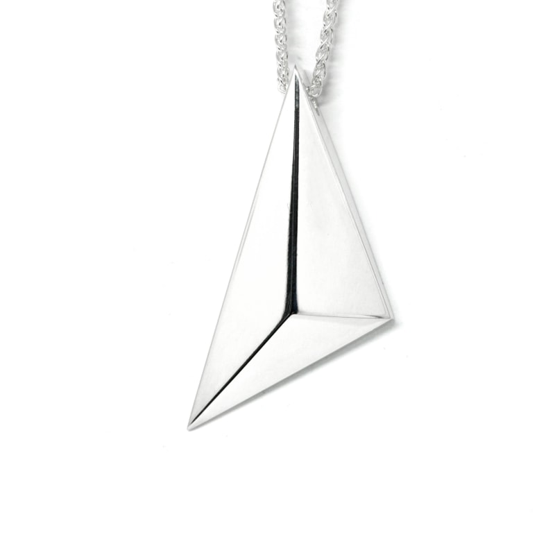 Triangle crystal necklace yoga girl Outlet