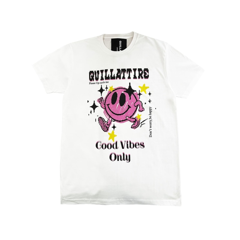 Thumbnail of White Good Vibes Smile Tee image