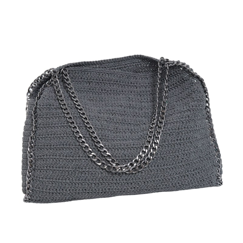 Thumbnail of Chain Crochet Bag In Anthracite Grey image