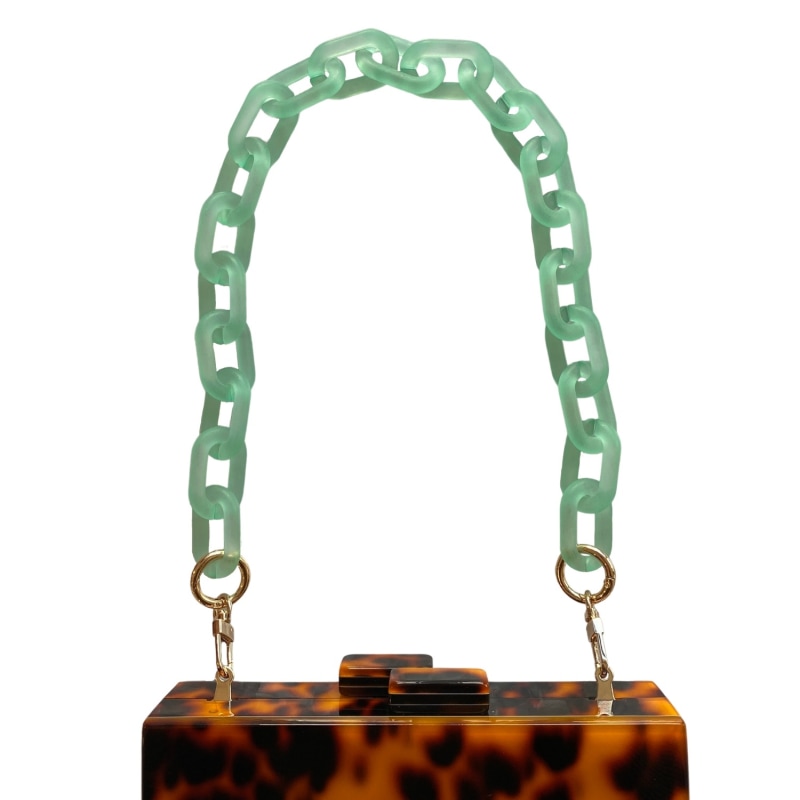 Chain Link Short Acrylic Purse Strap