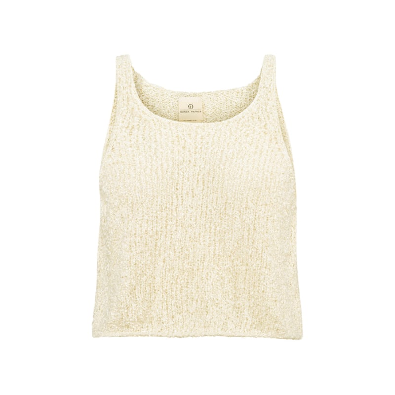 Thumbnail of Champagne Silk Boucle Knit Tank Top image