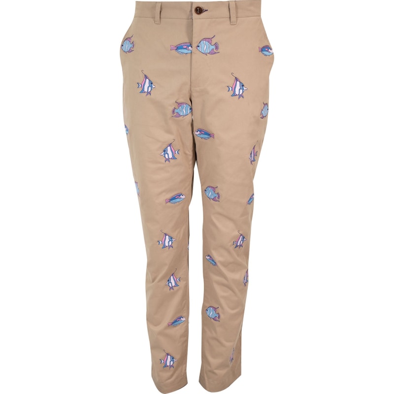 Charles Fish Embroidery Pants - Sand, Lords of Harlech