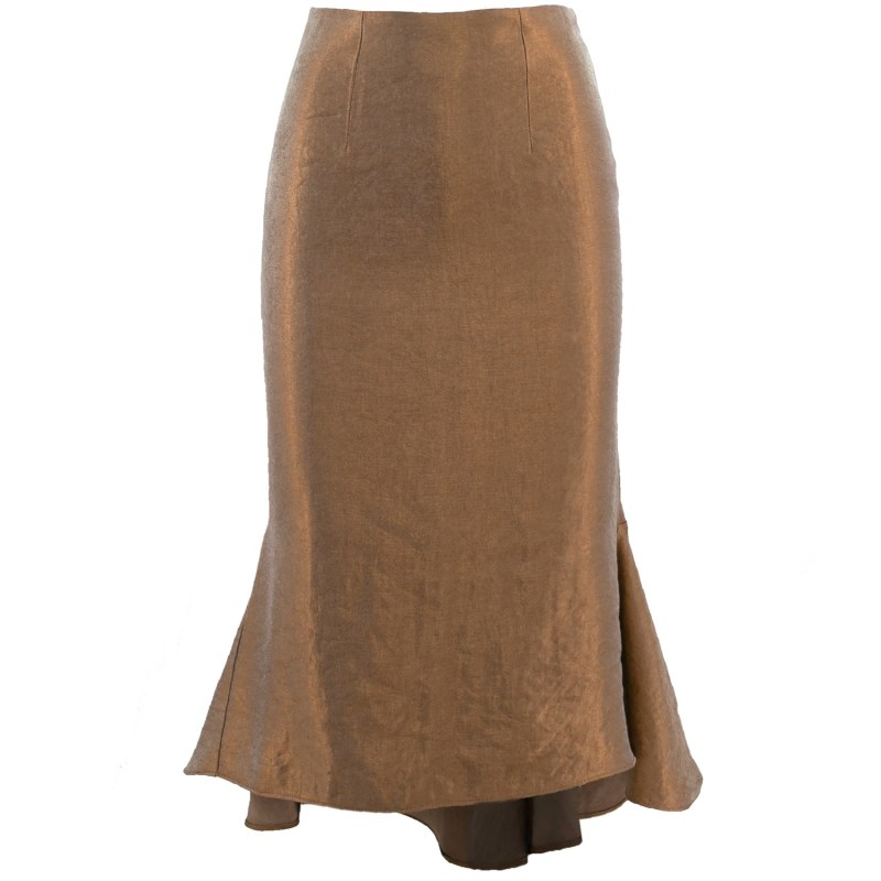 Asymmetrical curved skirt online