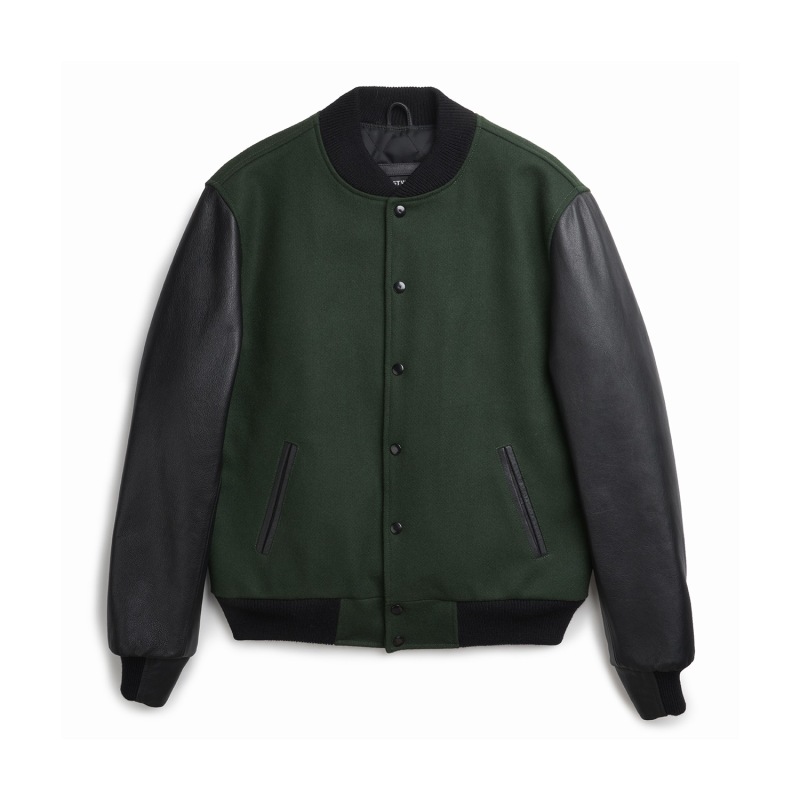 Thumbnail of Pine Varsity Jacket - Green image