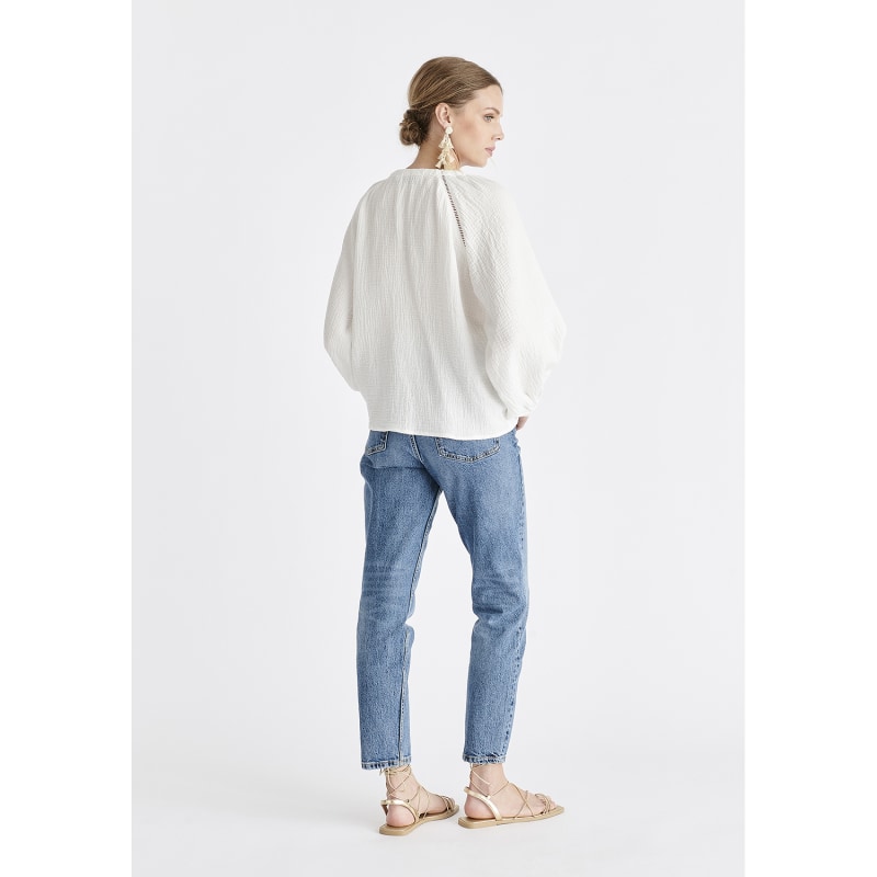 Thumbnail of Cheesecloth Peasant Blouse In White image