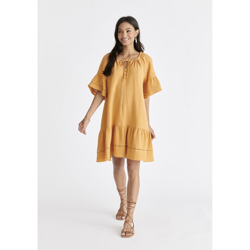 Thumbnail of Cheesecloth Swing Dress In Marigold image