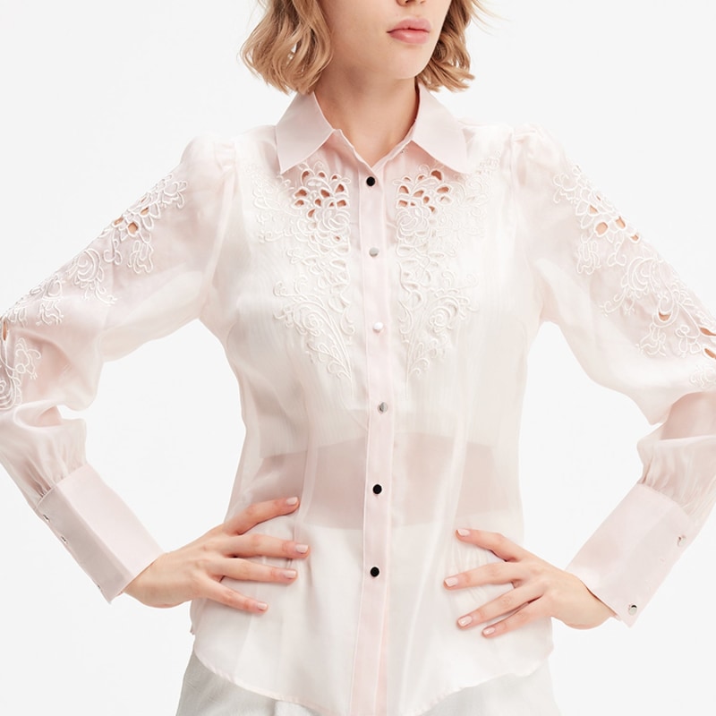 Twinkle Beaded Organza Blouse