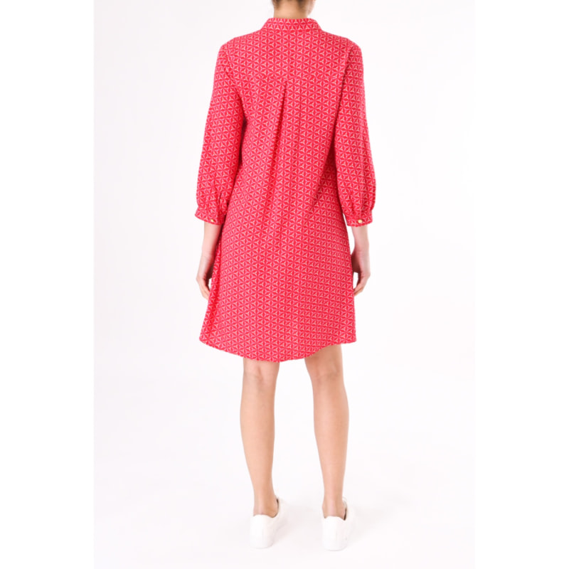 Thumbnail of Chloe Dress Red Spinning Print image