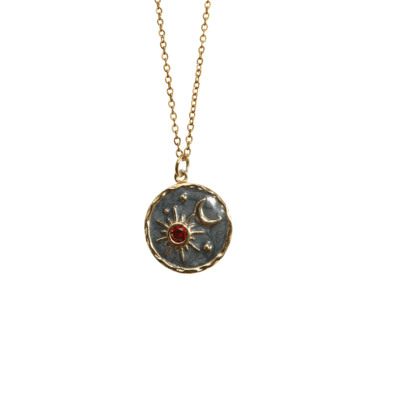 Chloe's Sun & Moon Pendant Necklace | RECREATION JEWELS Chloe's Sun & Moon Pendant Necklace | RECREATION JEWELS