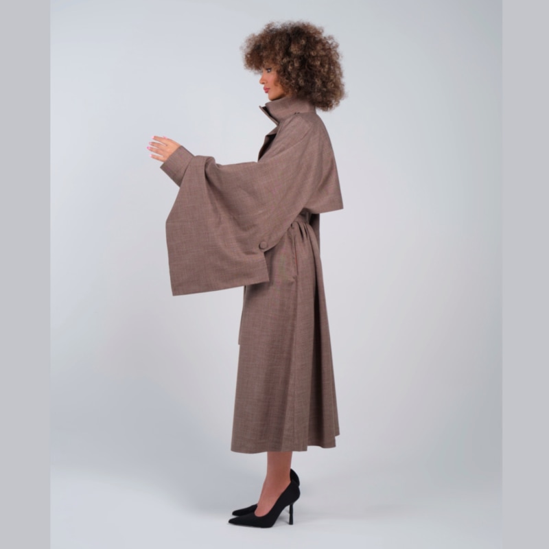 Thumbnail of Choqa Versatile Two Pieces Trenchcoat Brown image