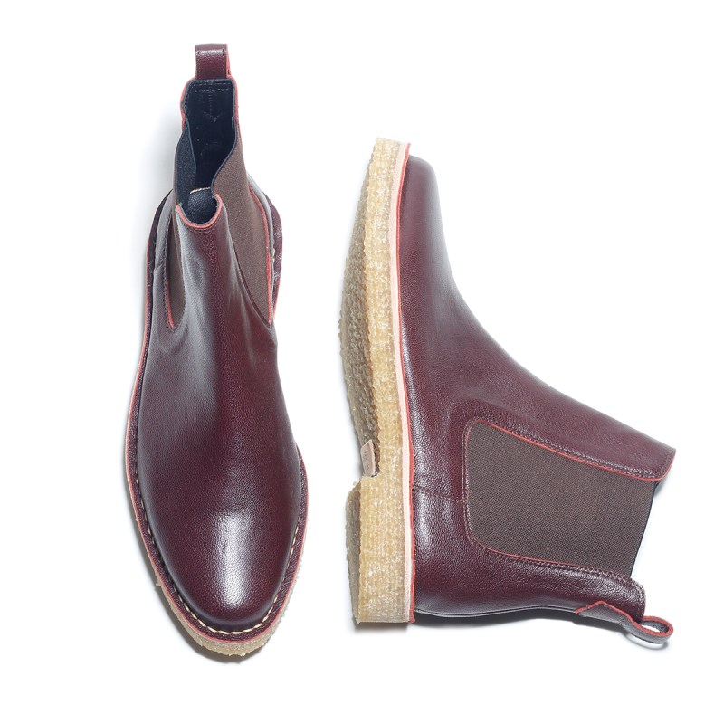 Thumbnail of Chris Burgundy Chelsea Boots image