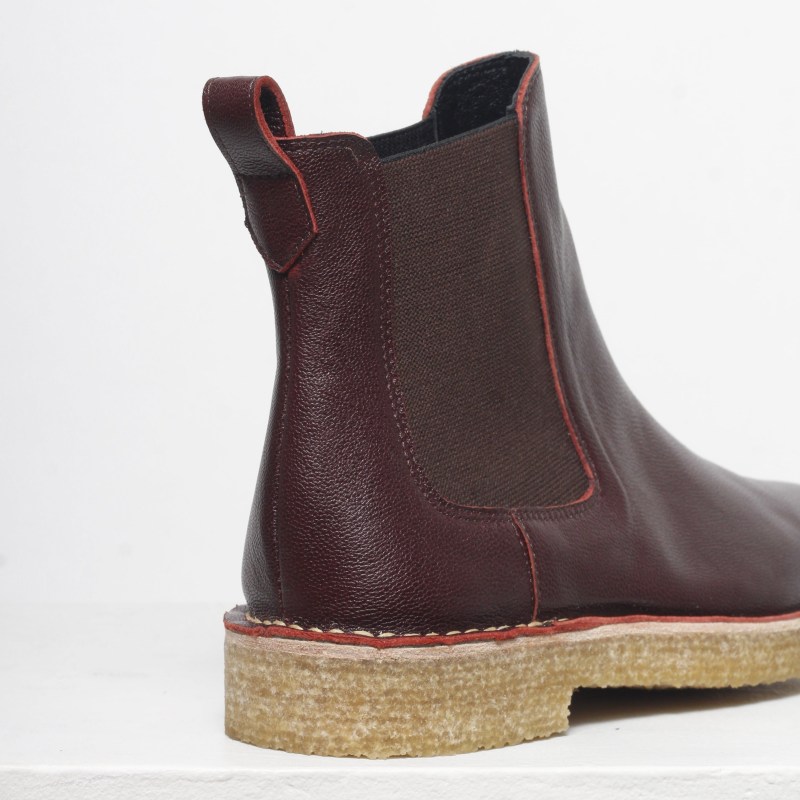 Thumbnail of Chris Burgundy Chelsea Boots image