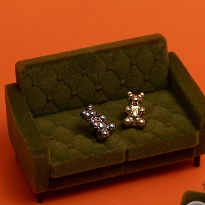 Thumbnail of Chume Bear Stud Earrings - Gold image