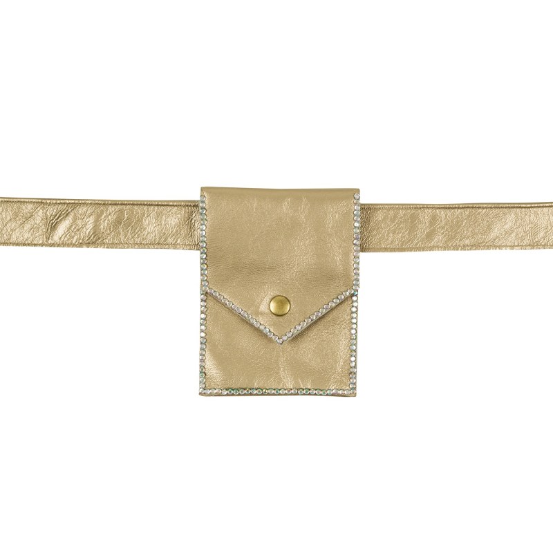 Thumbnail of Gold Leather Belt Bag image