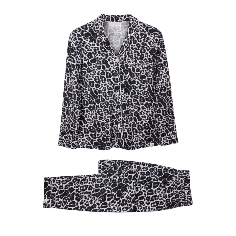 Thumbnail of Bamboo Long Sleeved Trouser Pyjama Set In Leopard Print image