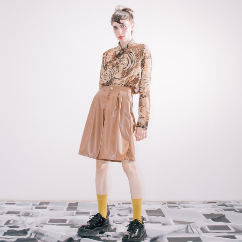 Thumbnail of Vinyl Brown Culottes image