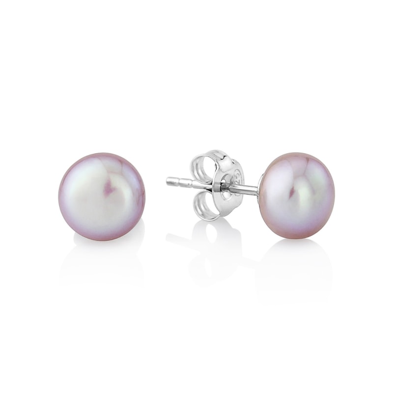 Thumbnail of Seville Freshwater Pink Pearl Stud Earrings image