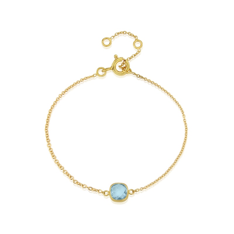 Brooklyn Blue Topaz & Gold Vermeil Bracelet | Auree Jewellery | Wolf ...