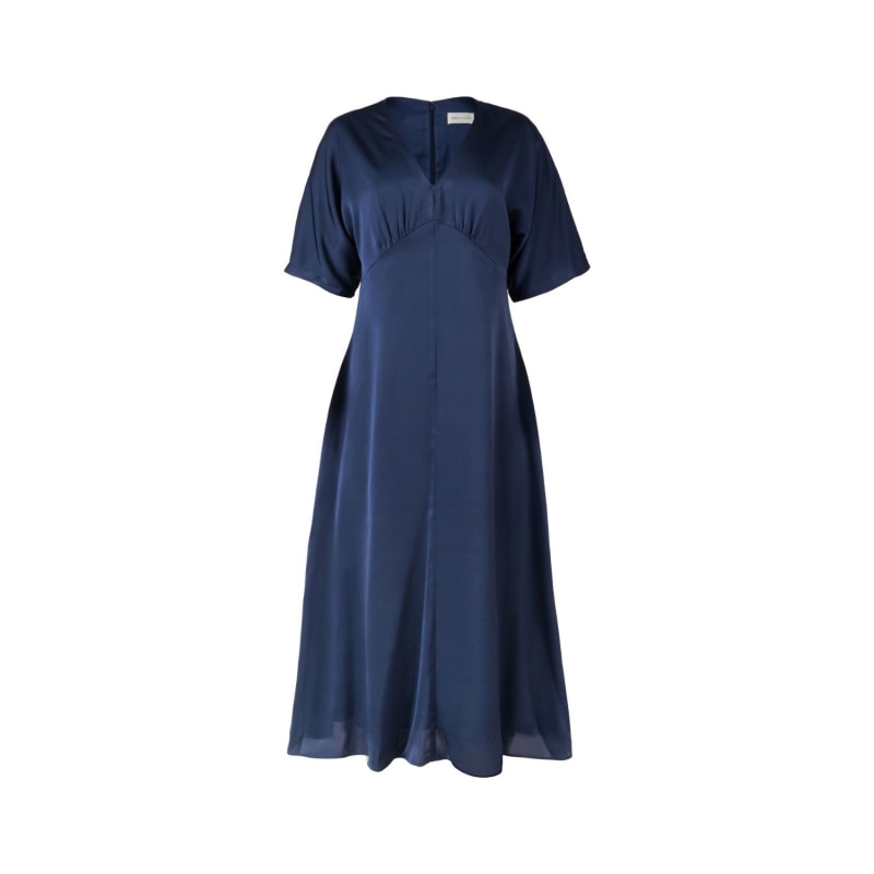 Thumbnail of Claire Short Sleeve V-Neck Party Dress Dress Midnight Navy image