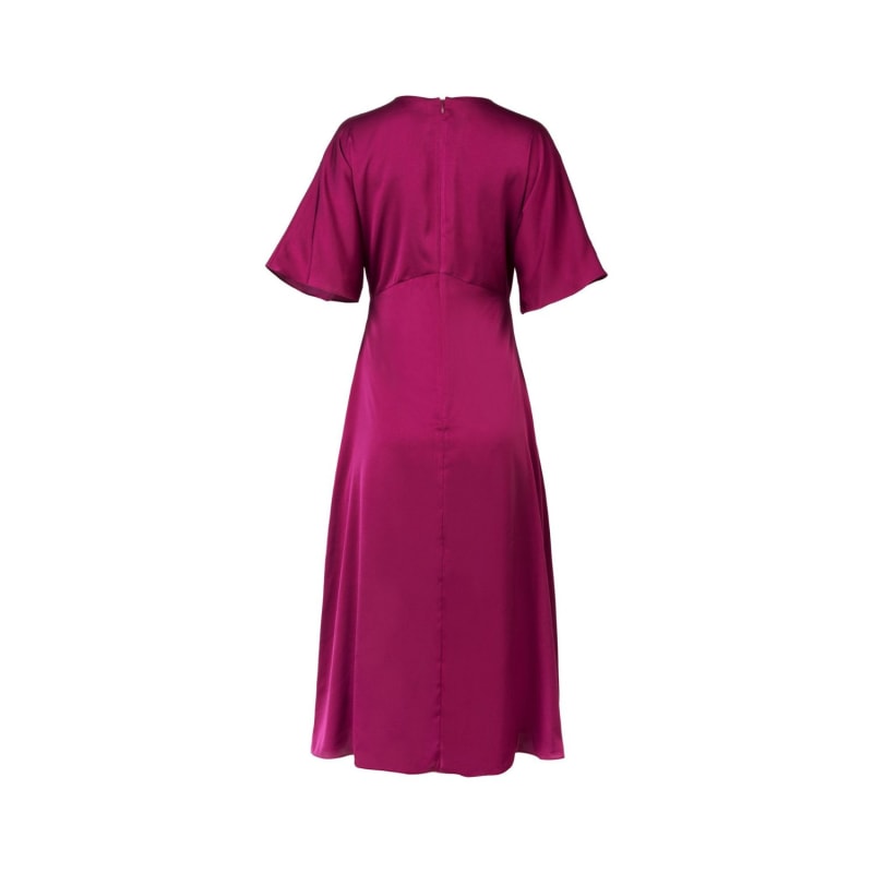 Thumbnail of Claire Short Sleeve V-Neck Party Dress Dress Ruby Pink image