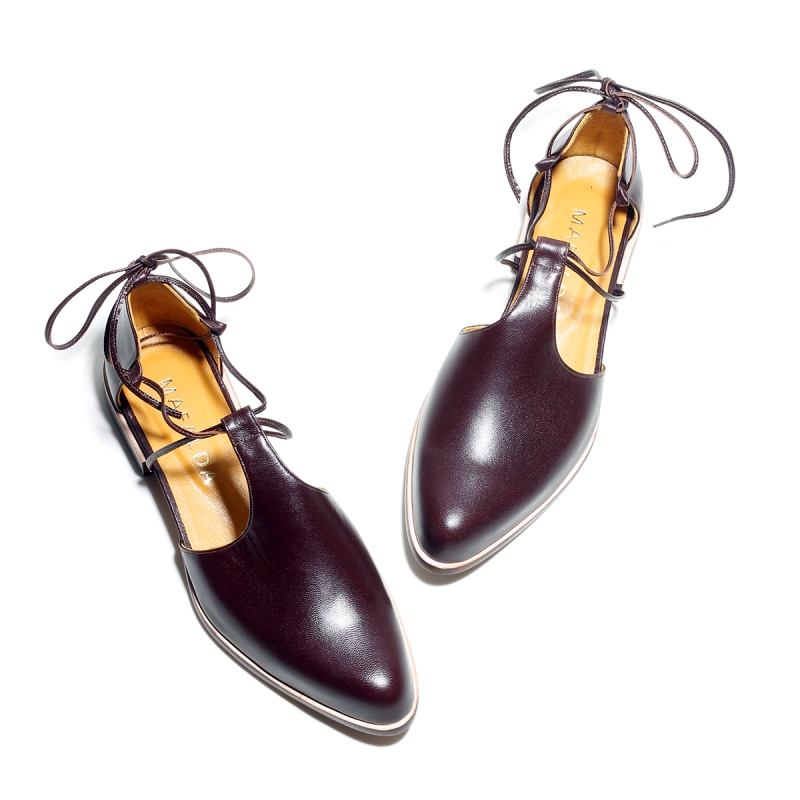 Thumbnail of Clara Burgundy Flats image