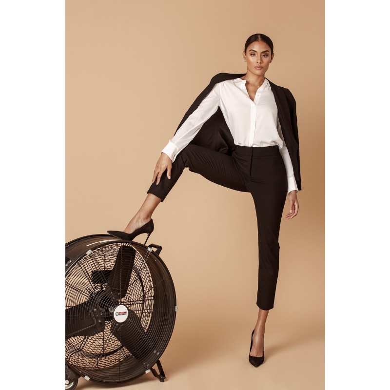 Thumbnail of The Stretch Tailored Ankle Pant In Black image