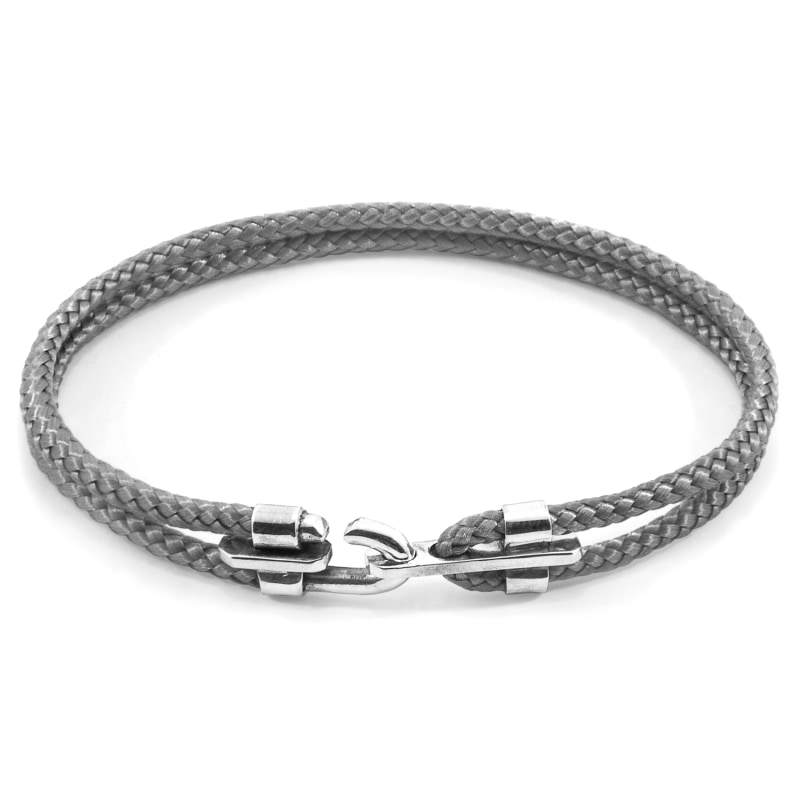 Thumbnail of Classic Grey Canterbury Silver & Rope Bracelet image