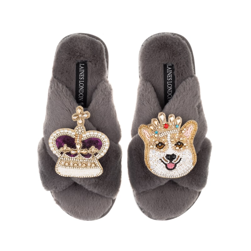 Bling Faux Fur Slippers