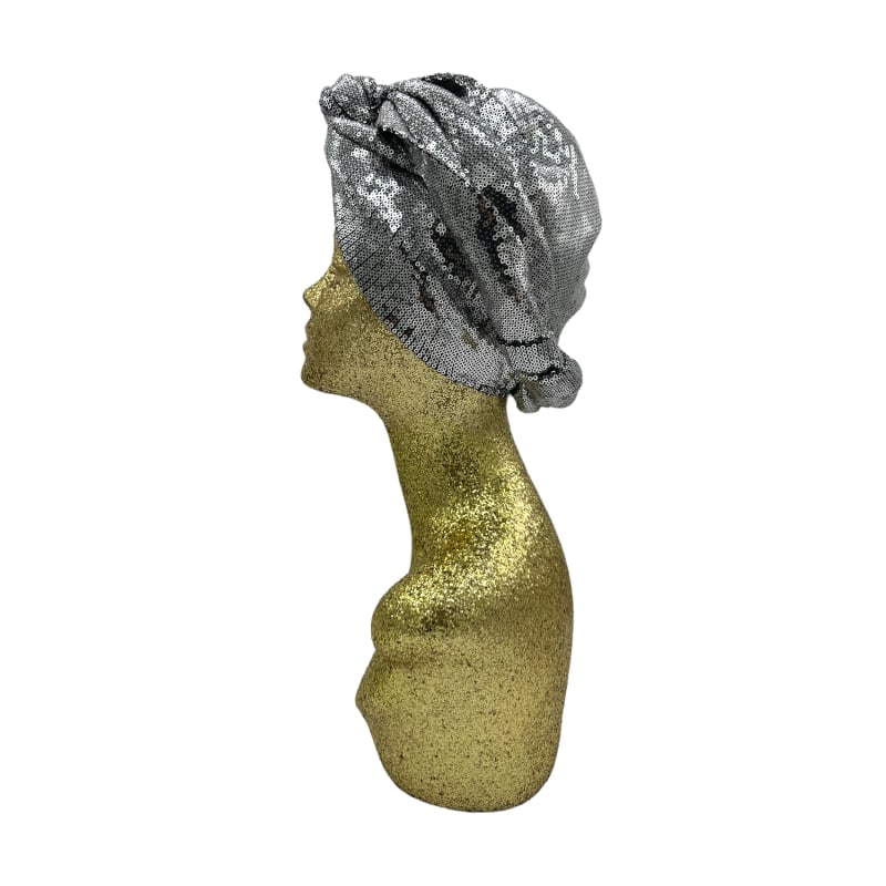 Thumbnail of Classic Silver Sequin Turban image