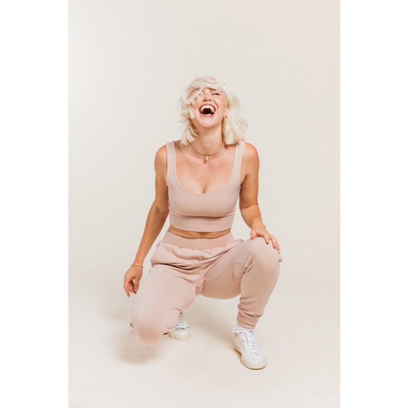 Women s Classic Softcore Jogger In Bloom Ocio Leisurewear Wolf Badger