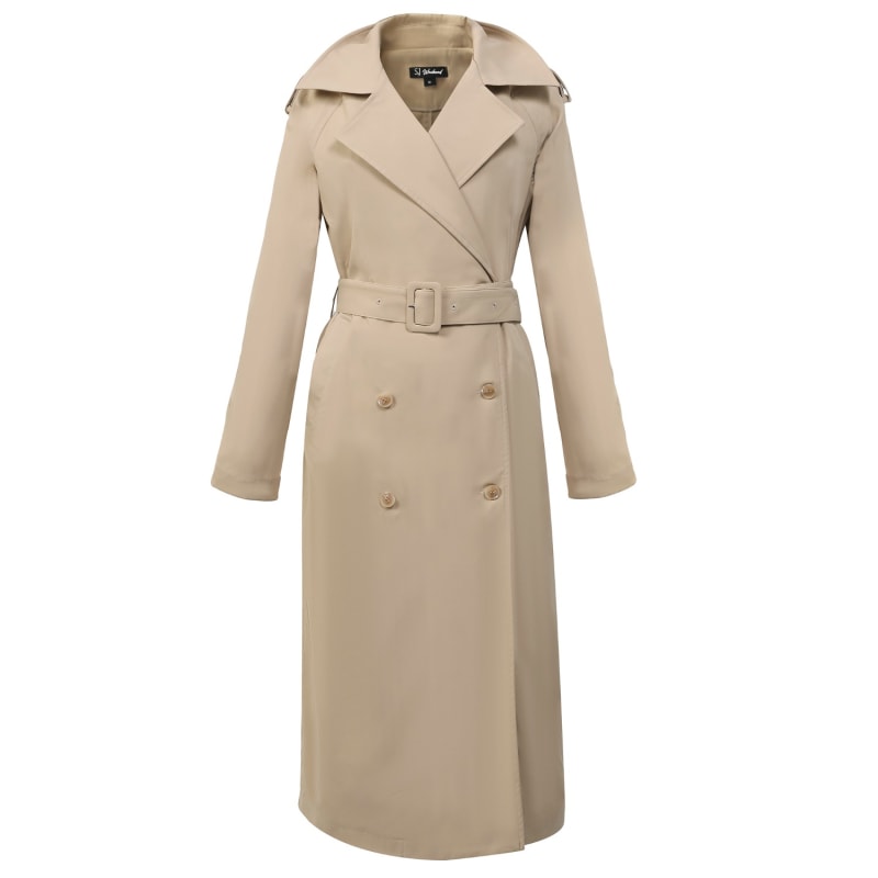 Classic Trench Coat With One Flap Beige by Smart and Joy