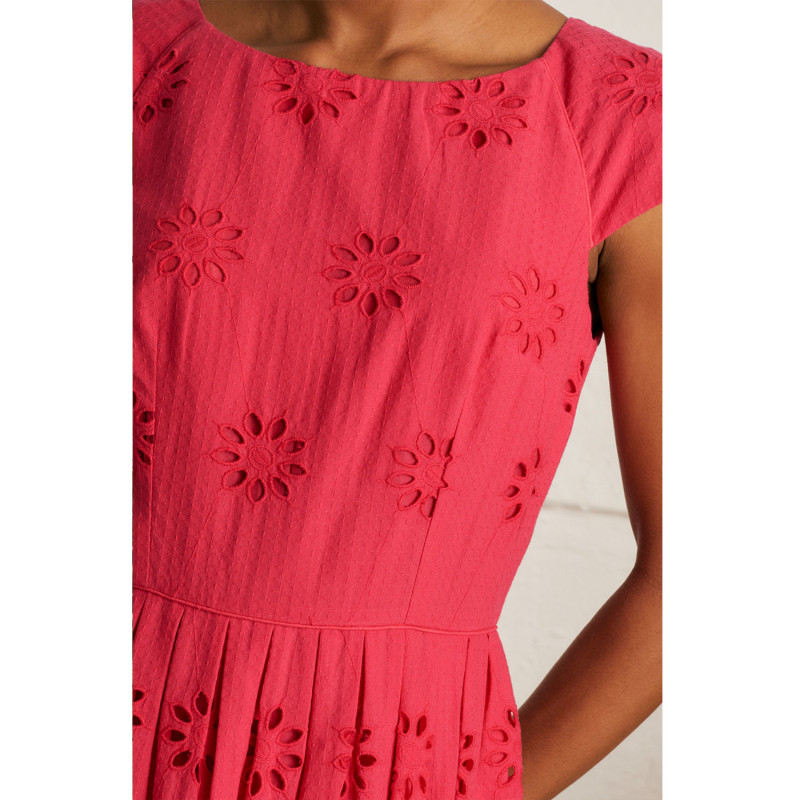 Thumbnail of Claudia Floral Broderie Crimson Red Dress image