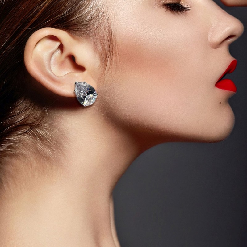 Non pierced sales diamond earrings