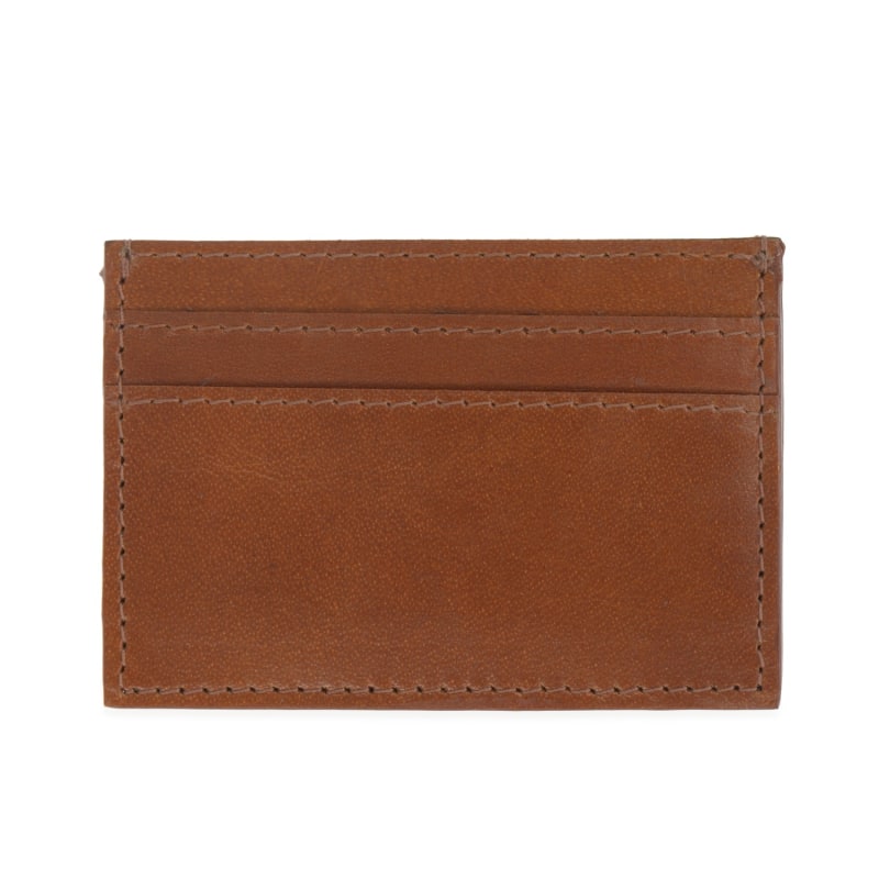 Luxe Tan Leather Card Holder by VIDA VIDA