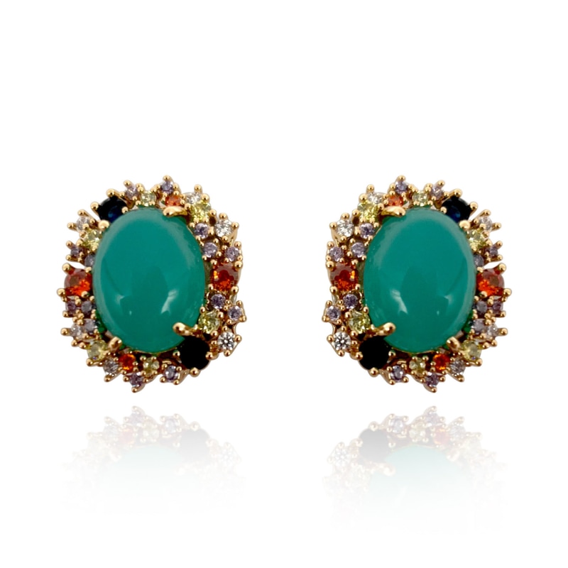 Crystal clip on earrings shop