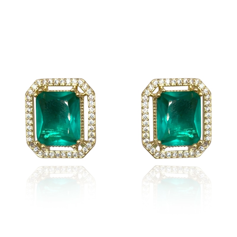 Emerald clip on earrings online