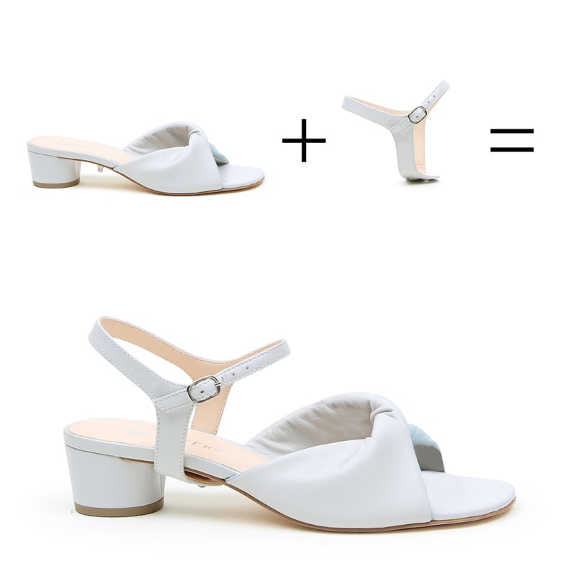 Thumbnail of Cloud Grey Lo Twist Sandal + Jackie Strap image