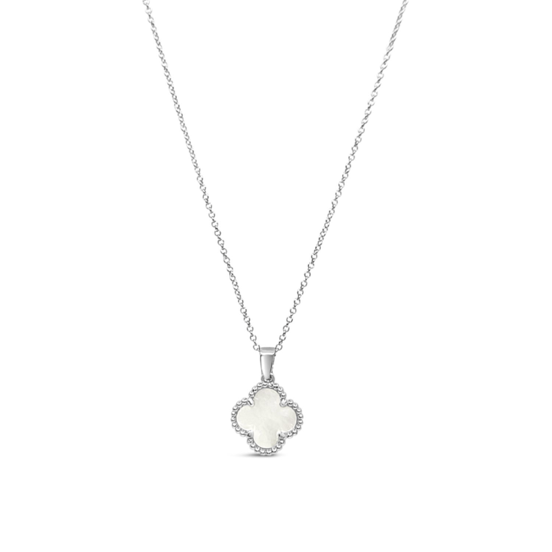 Pearl clover necklace on sale
