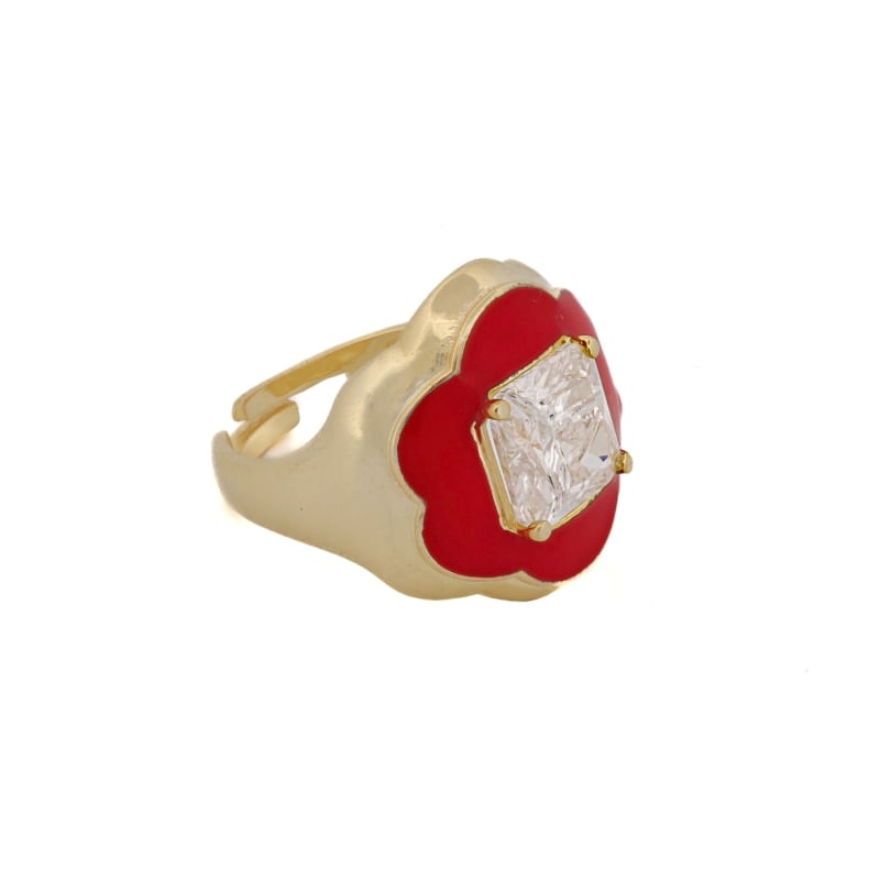 Red enamel jewelry hot sale